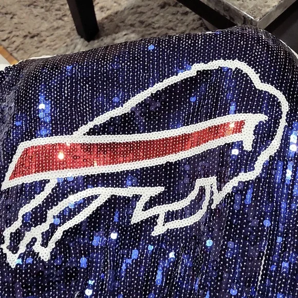 Buffalo Bills Football Sequin Jacket - Picture 13 of 13